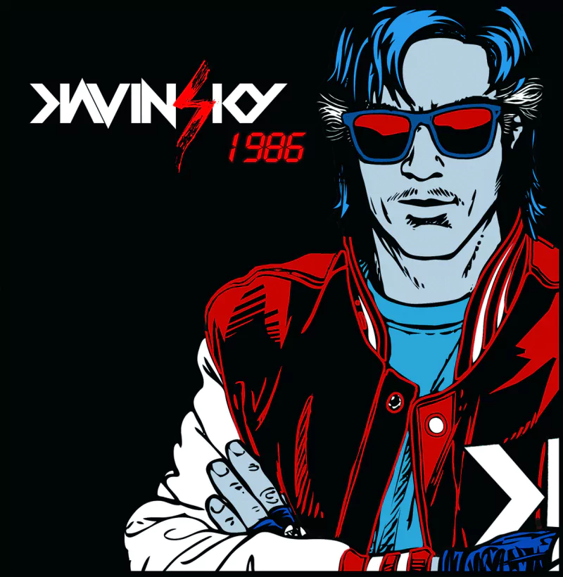 music Kavinsky synthwave album cover retro Image