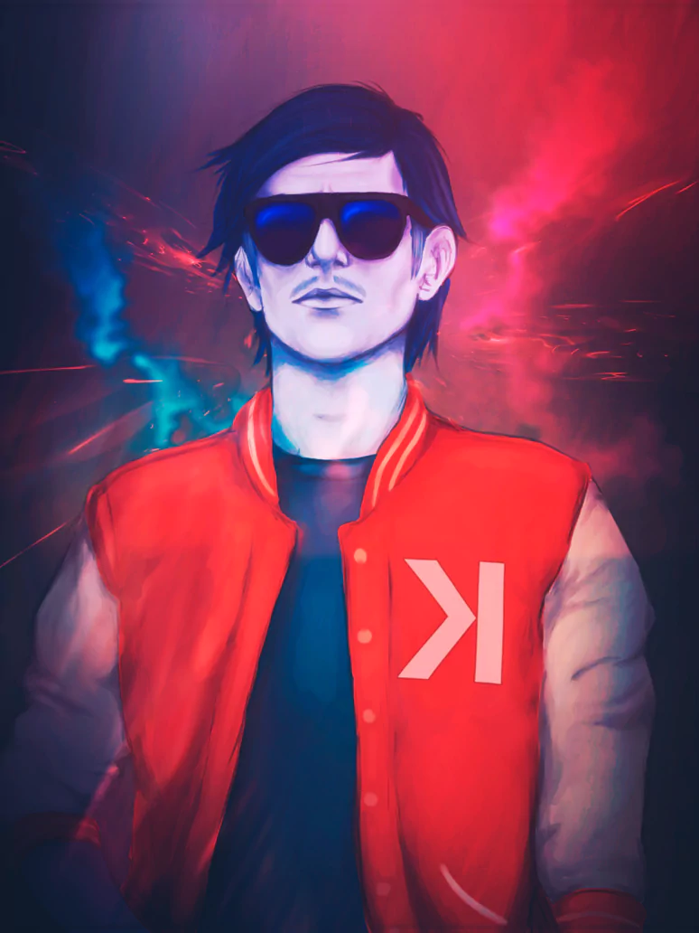 music Kavinsky artistic portrait Digital Art Image