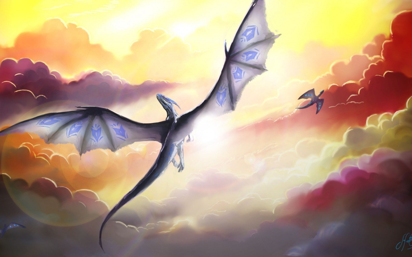 Download Fantasy Dragon Blue Dragon Art