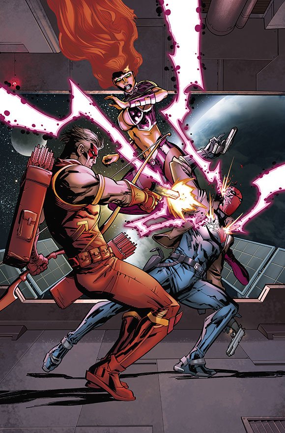 Download Roy Harper Jason Todd Red Hood Starfire (DC Comics) Comic Red Hood And The Outlaws Art