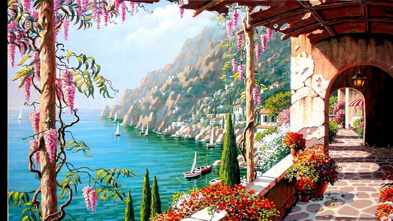 Mediterranean View Art - ID: 68791