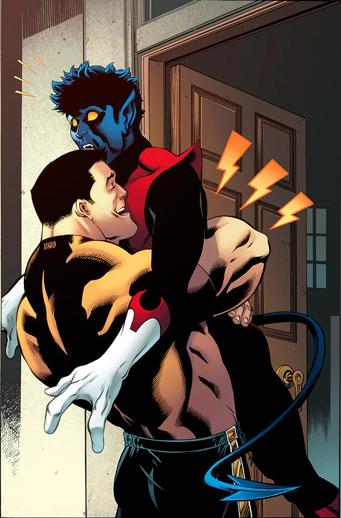 hug Nightcrawler (Marvel Comics) Comic Amazing X-Men Image