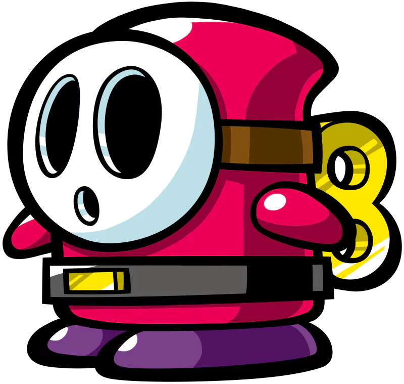 Shy Guy video game Mario cartoon character toy Image