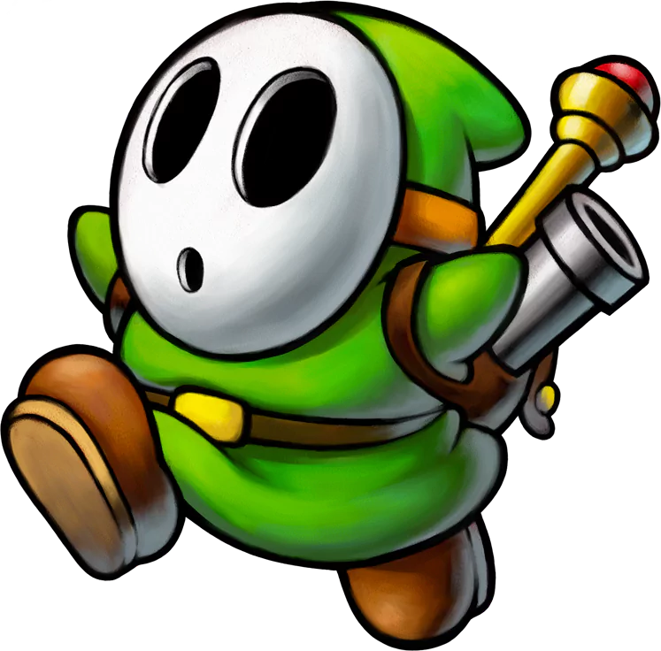 Shy Guy video game Mario green Image