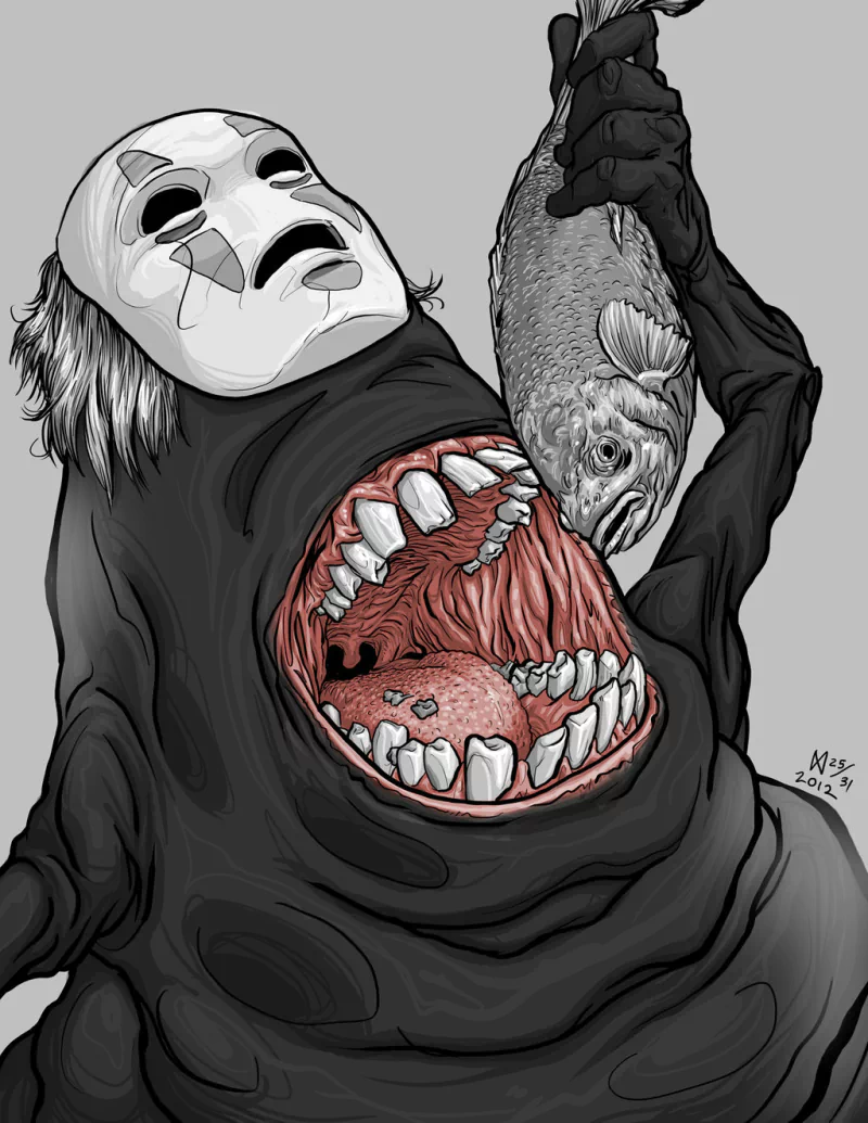 No-Face (Spirited Away) Anime Spirited Away monster mask Image
