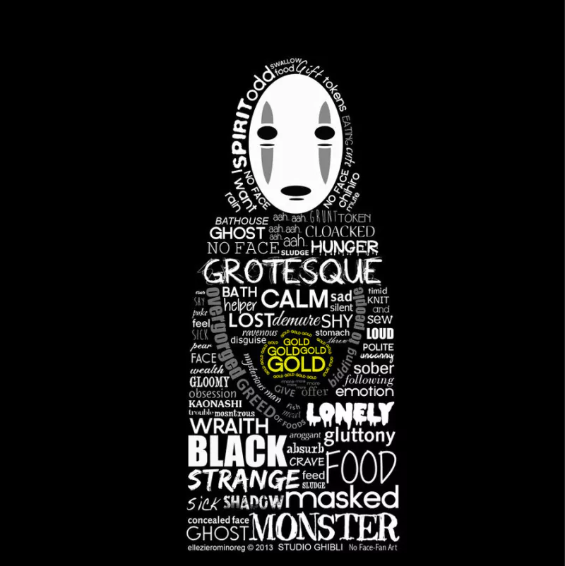 No-Face (Spirited Away) Anime Spirited Away ghost monster Image