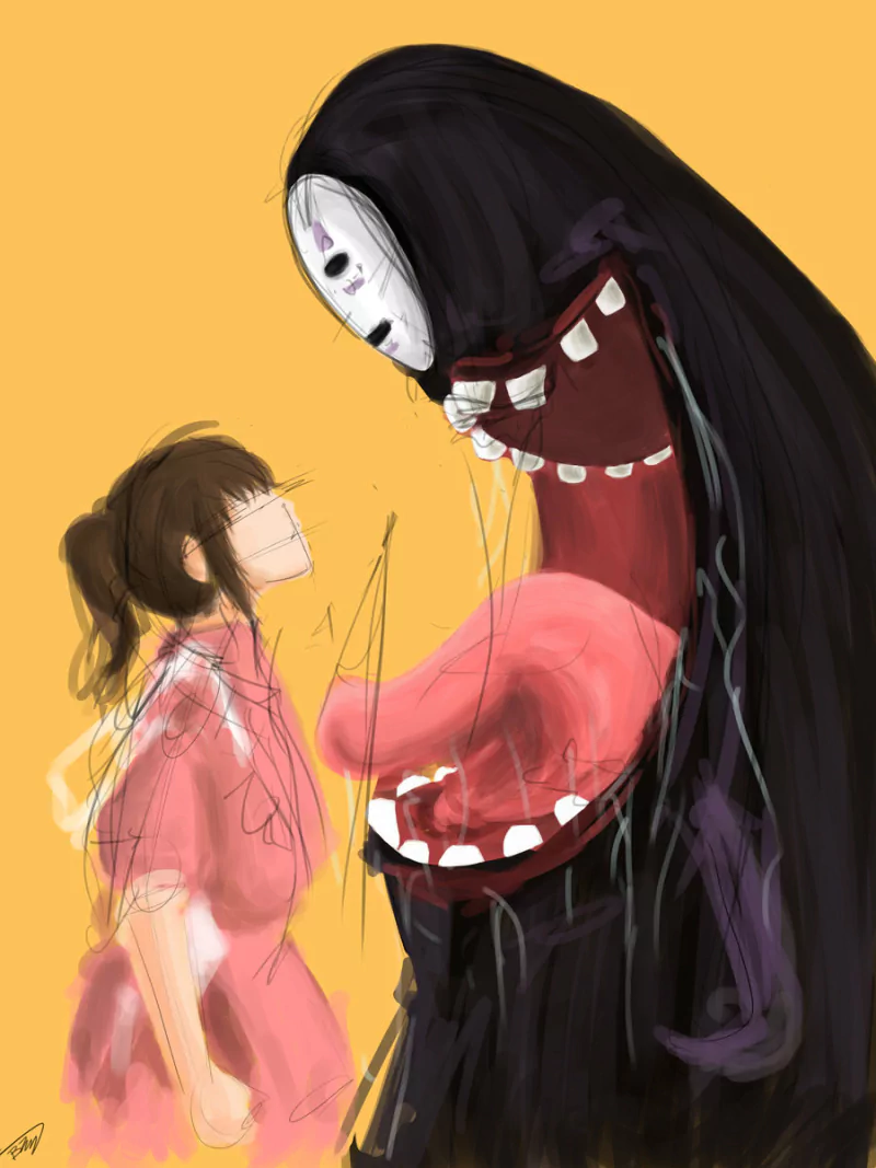 No-Face (Spirited Away) Anime Spirited Away Digital Art fantasy Image