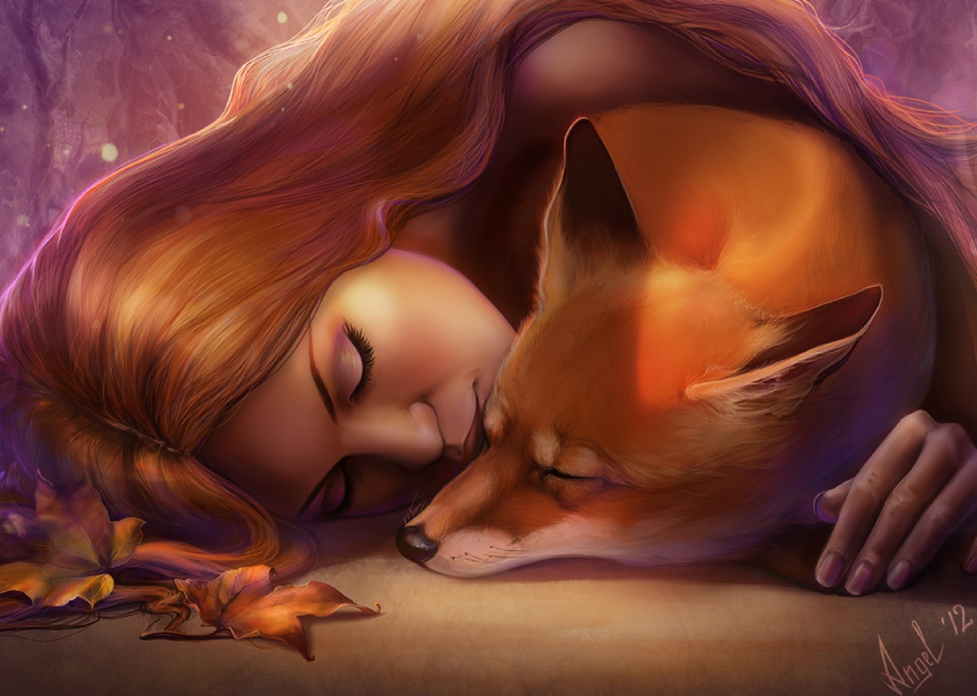 Рыжая лиса во сне. Девид Гарден "женщина -лиса". Девушка и лиса. Спокойной ночи Лисёнок. Девушка и Лис арт.