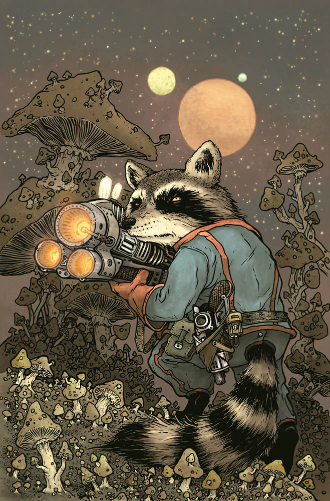 Comic Rocket Raccoon Image