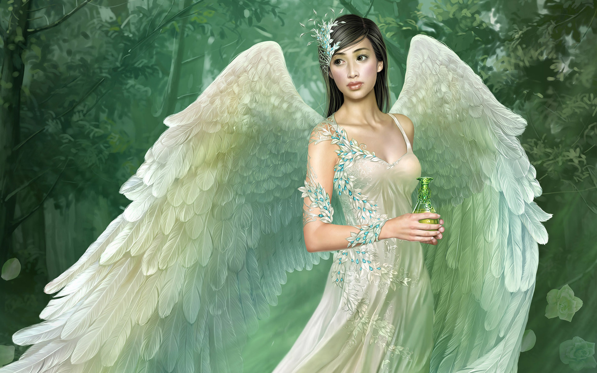 Fantasy Angel Art By Yuehui Tang 9061