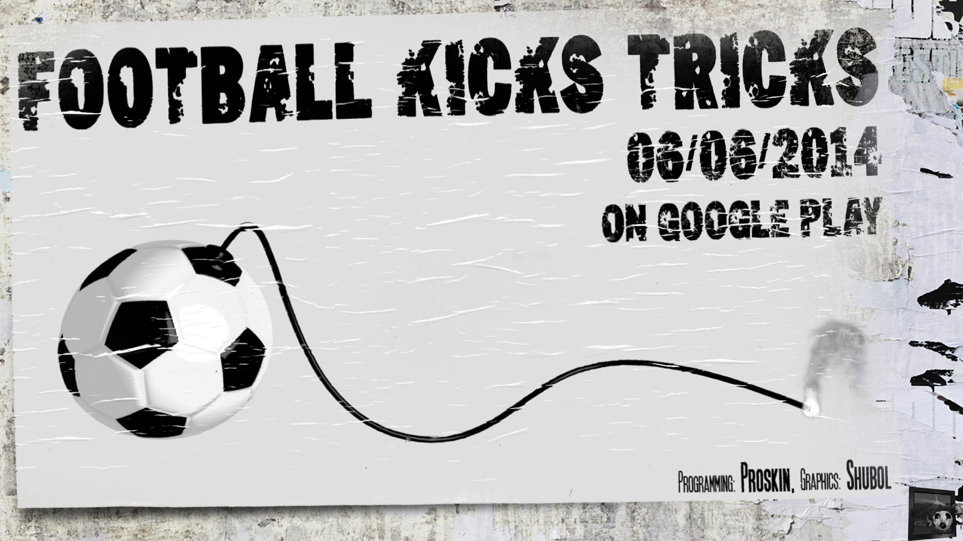 Football Kicks Tricks bomb poster by Shubol