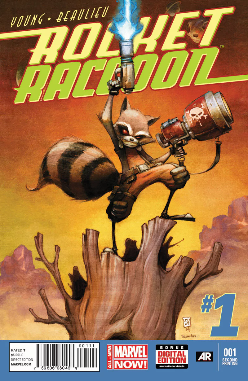 Comic Rocket Raccoon Image