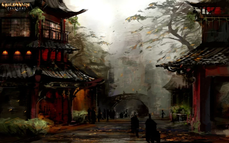 video game Guild Wars Factions fantasy cityscape architecture Image