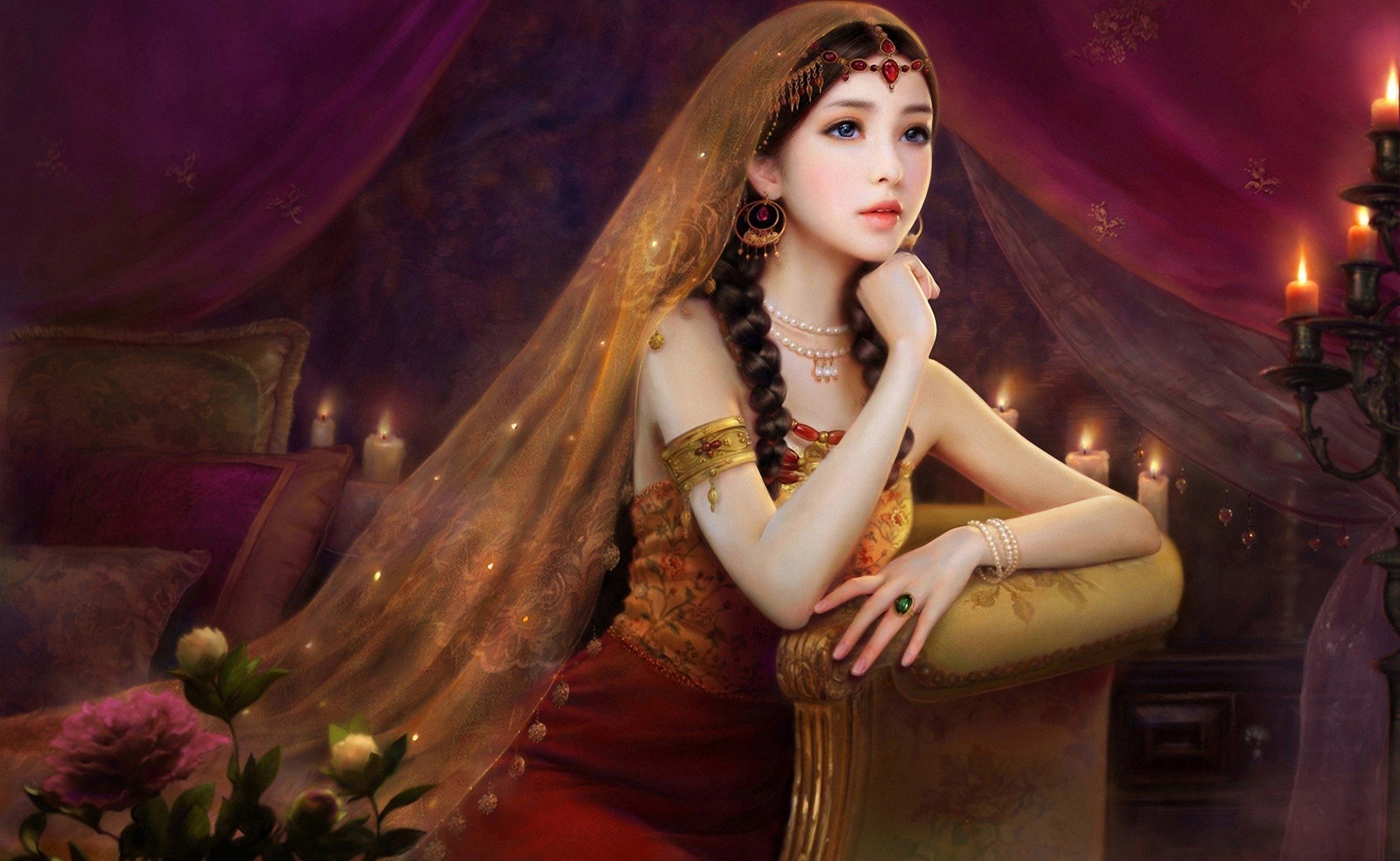 Download Ruoxing Zhang Fantasy Woman Art