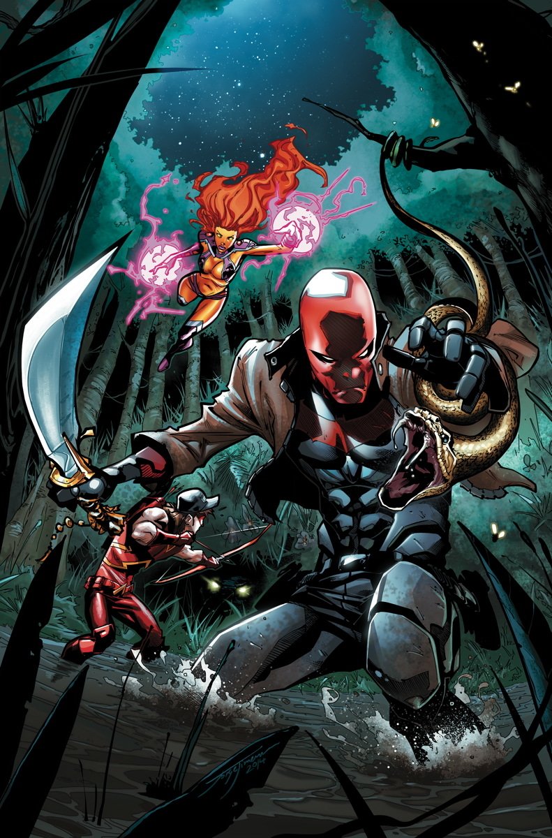 Download DC Comics Snake Red Hood Roy Harper Jason Todd Starfire (DC Comics) Comic Red Hood And The Outlaws Art
