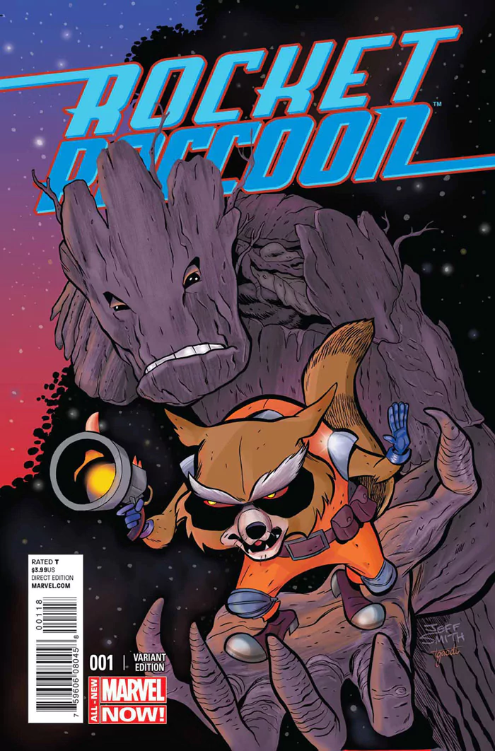 Comic Rocket Raccoon Image