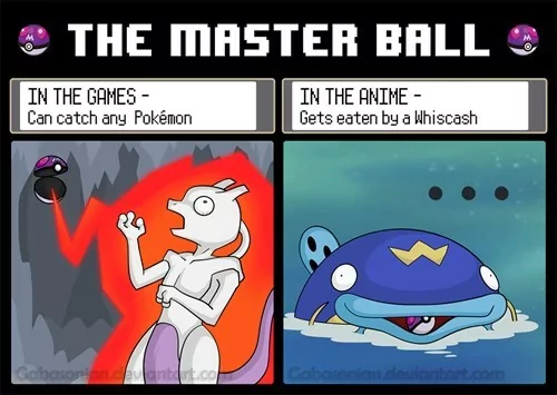  The Master Ball - Games v Anime
