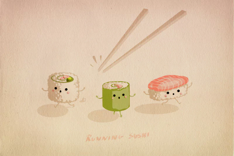  Running Sushi by Carolin Vogt