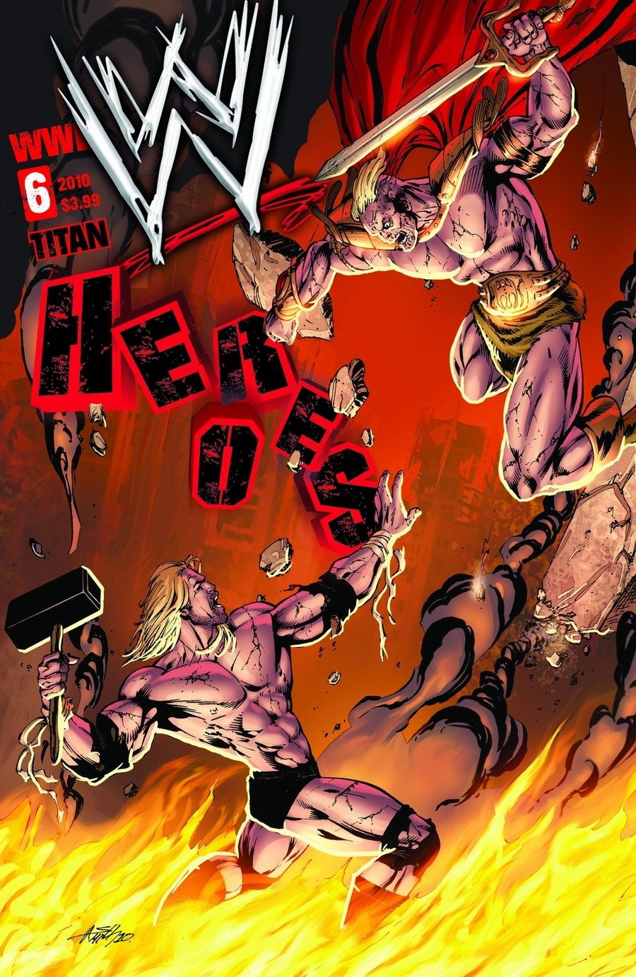 Download Comic Wwe Heroes Art