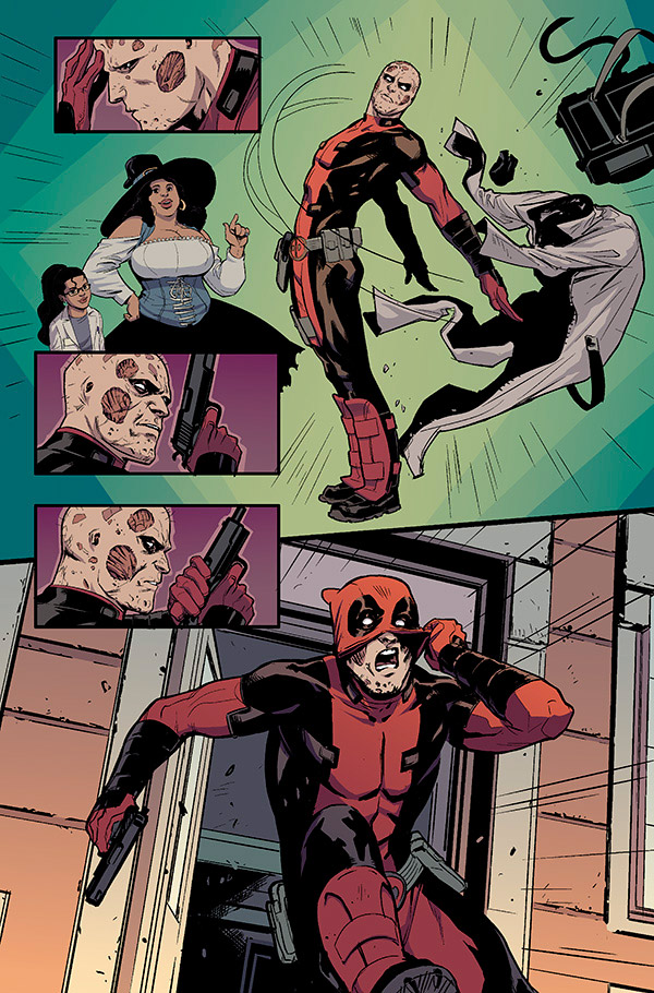 Hawkeye Vs Deadpool Art