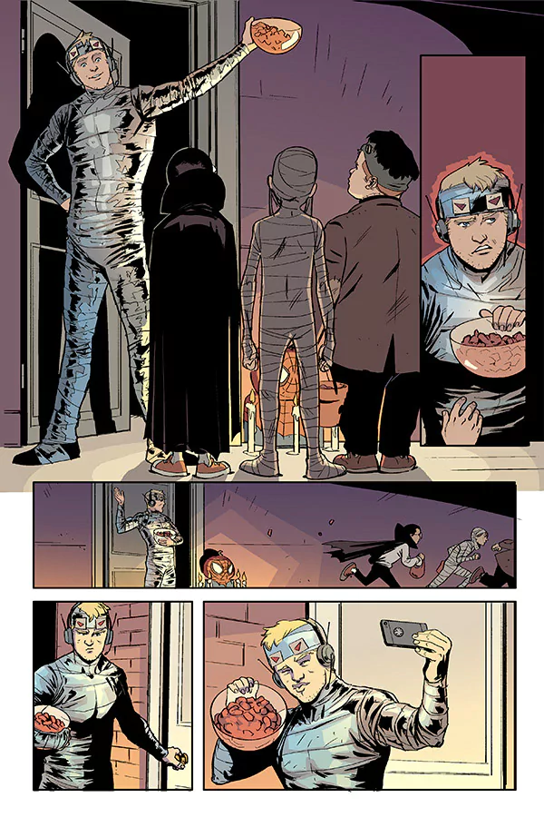 Comic hawkeye vs deadpool Image