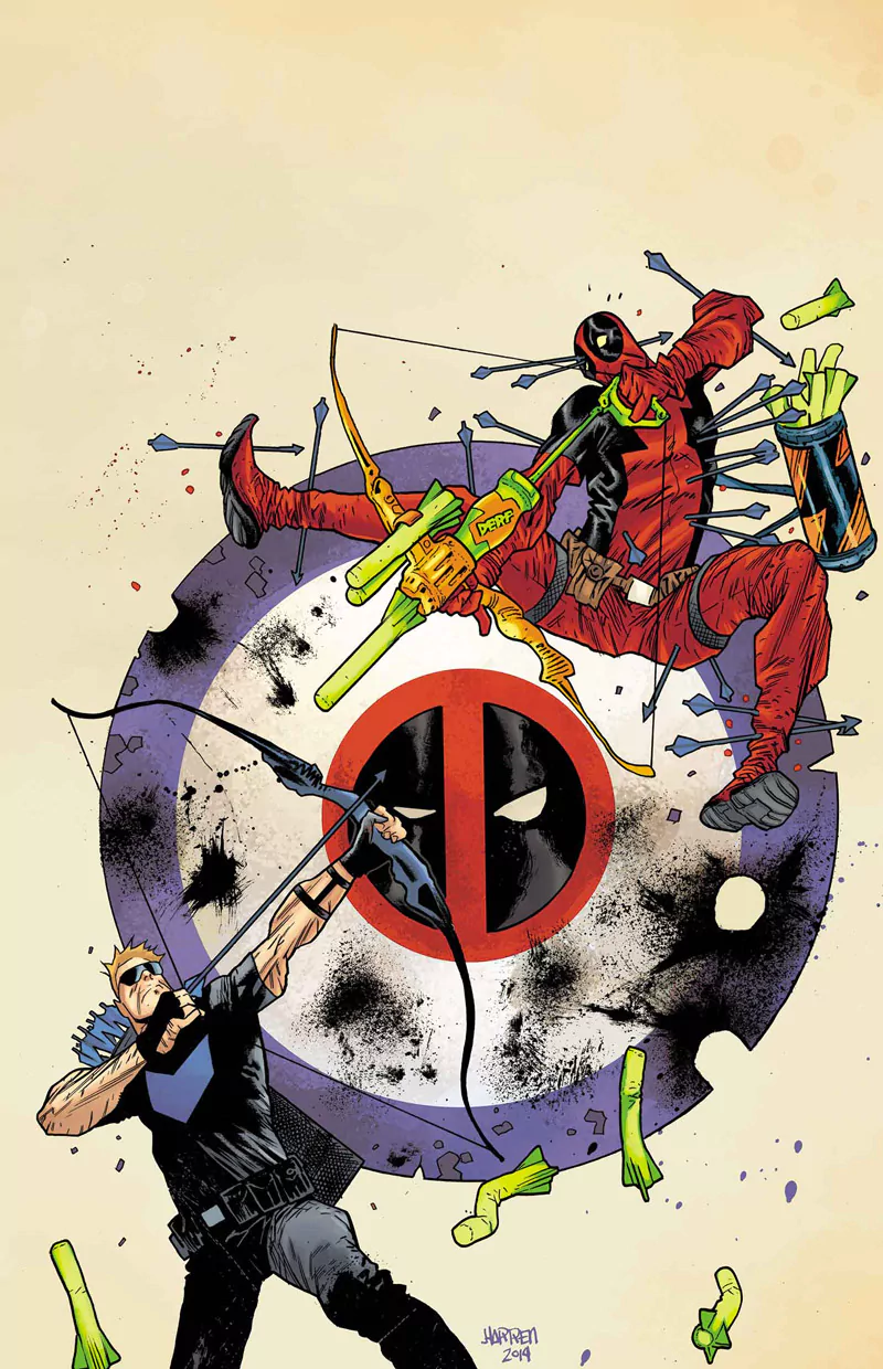 Comic hawkeye vs deadpool Image