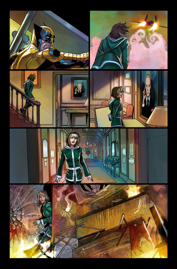 Download Charles Xavier Rogue (Marvel Comics) Wolverine Comic Uncanny Avengers Art