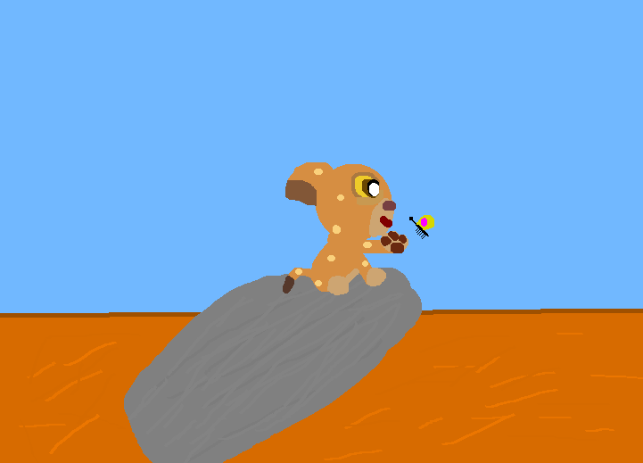 Baby Kiara with a butterfly by KiarasBiggestFan