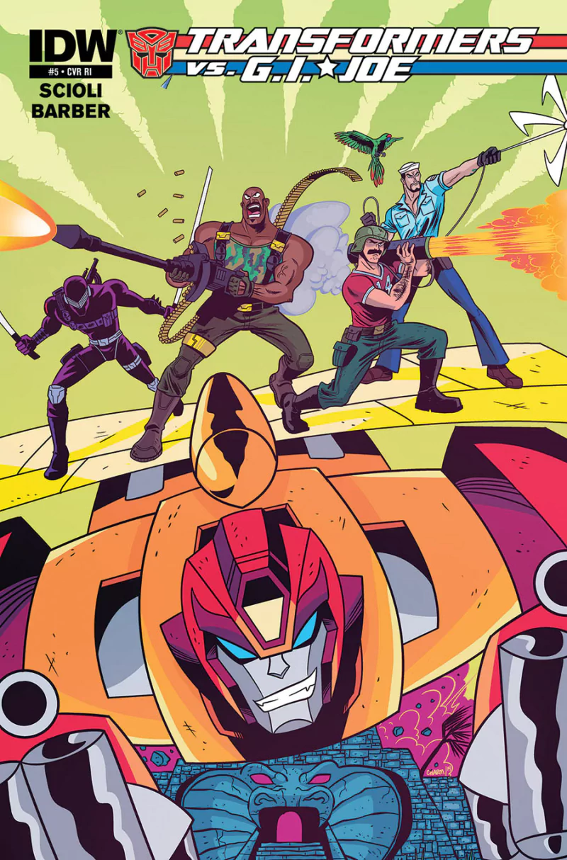 Comic transformers vs. g.i. joe Image