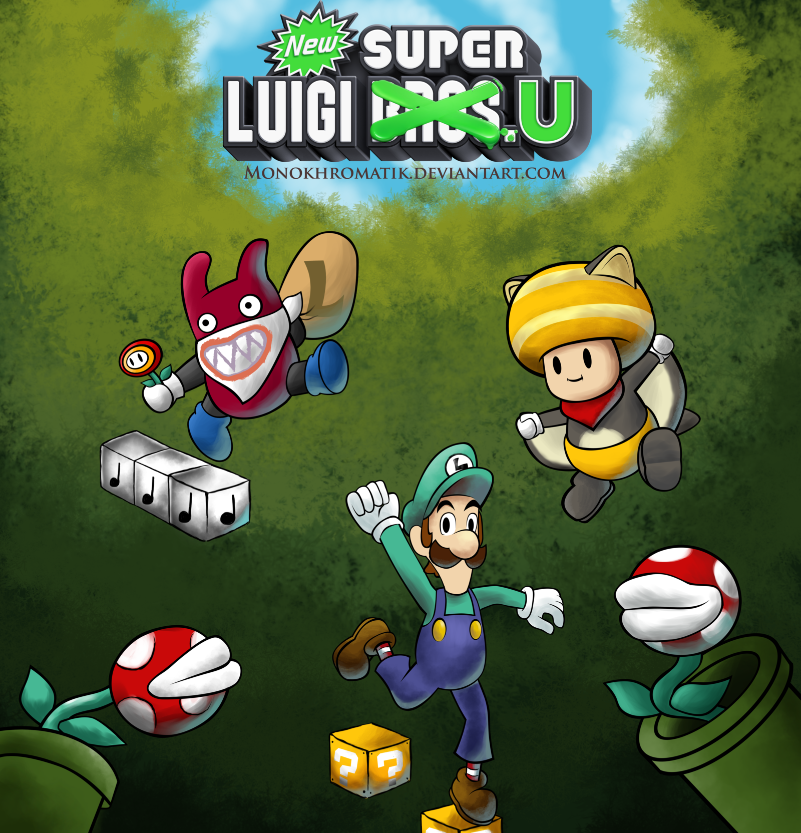 Download Video Game New Super Luigi U Super Mario Luigi Platformer Art