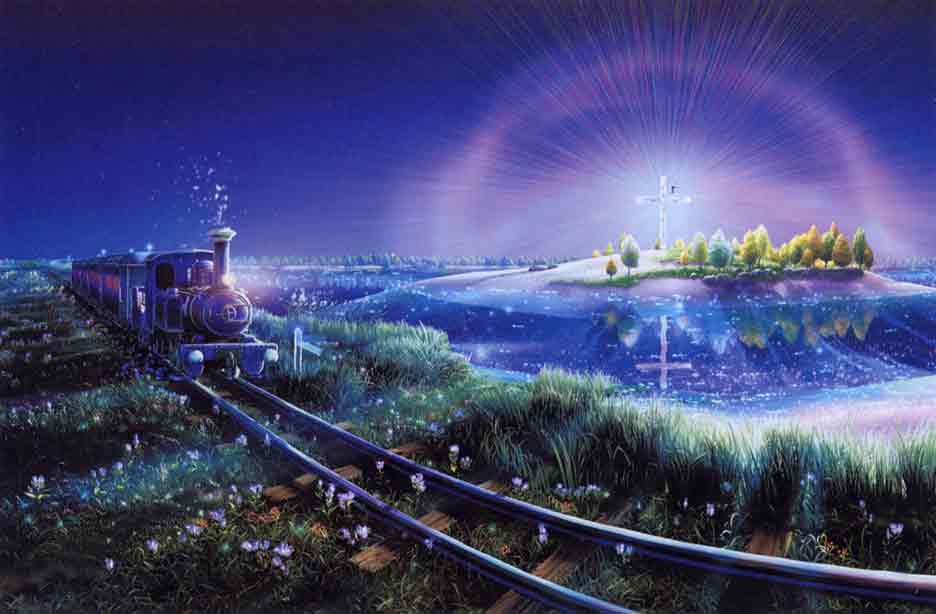 Night on the Galactic Railroad Art