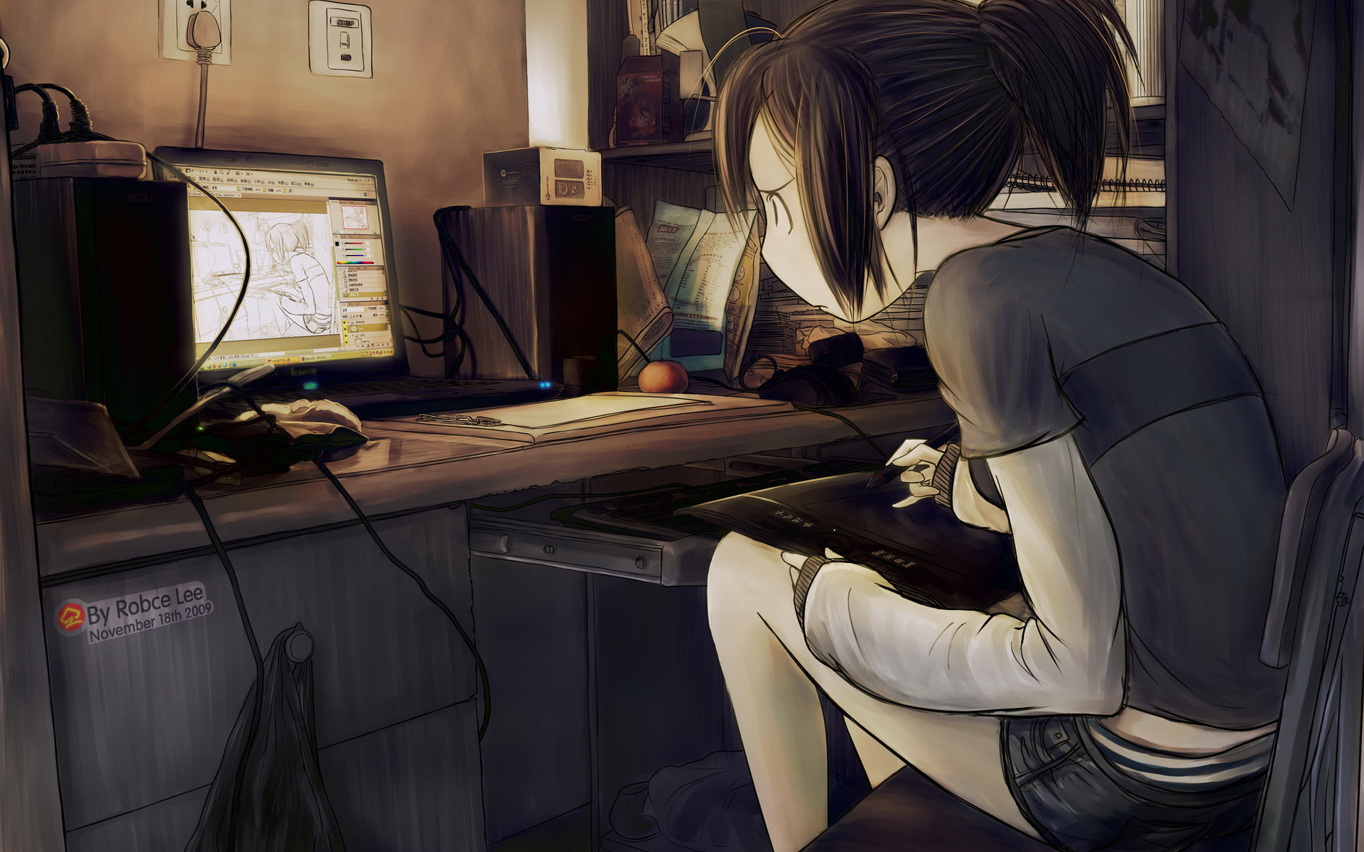 Anime Women Art by Robce Lee