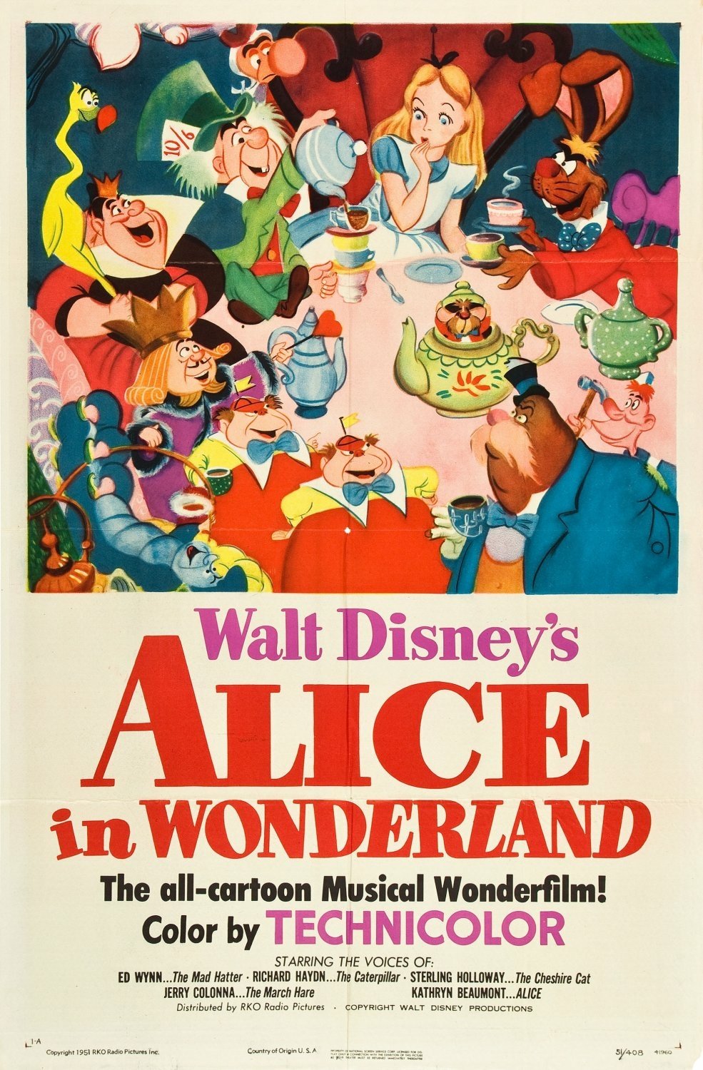 Download Movie Alice In Wonderland (1951) Art
