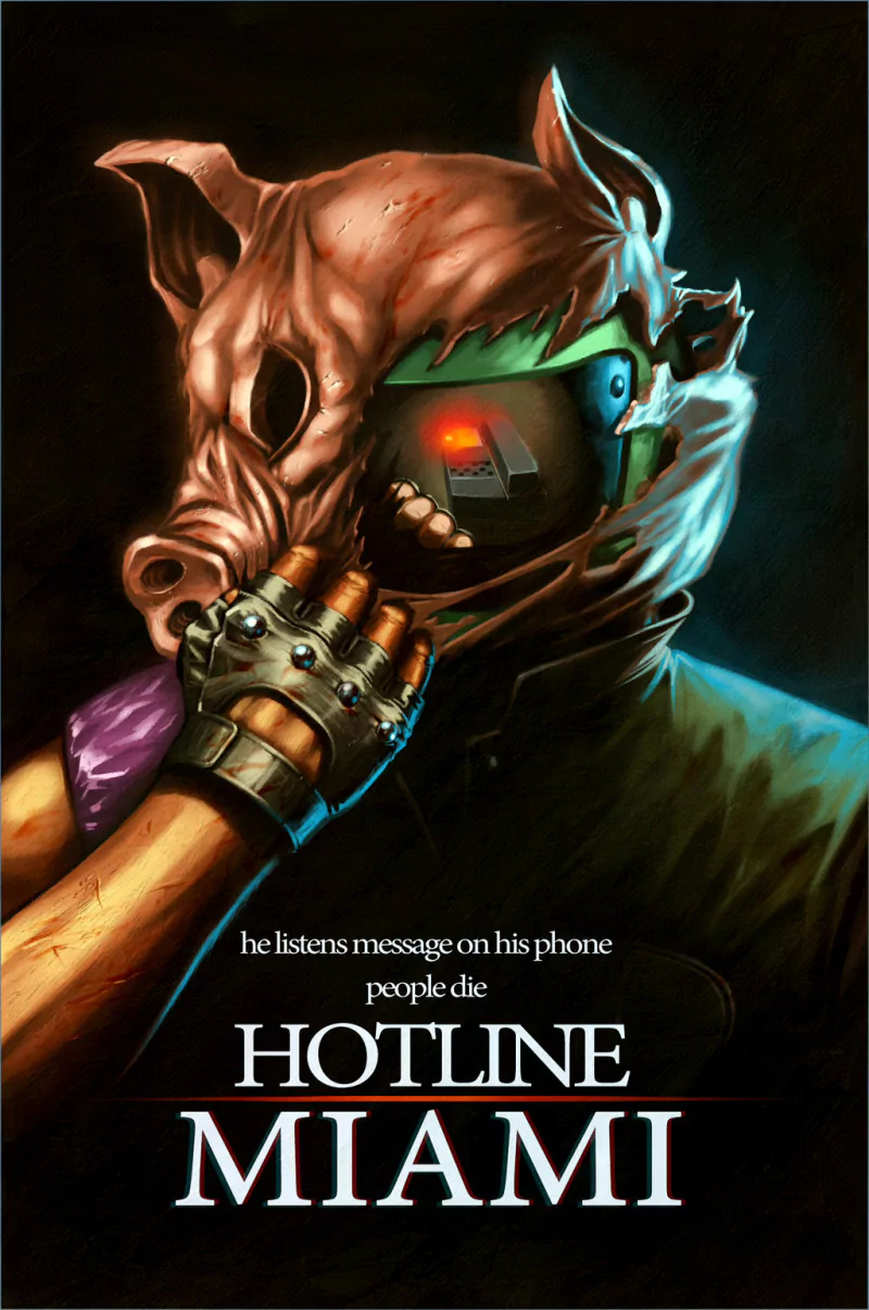 video game Hotline Miami artistic surrealism Image