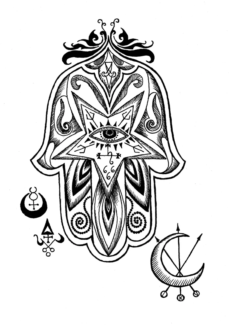  Dark Hamsa