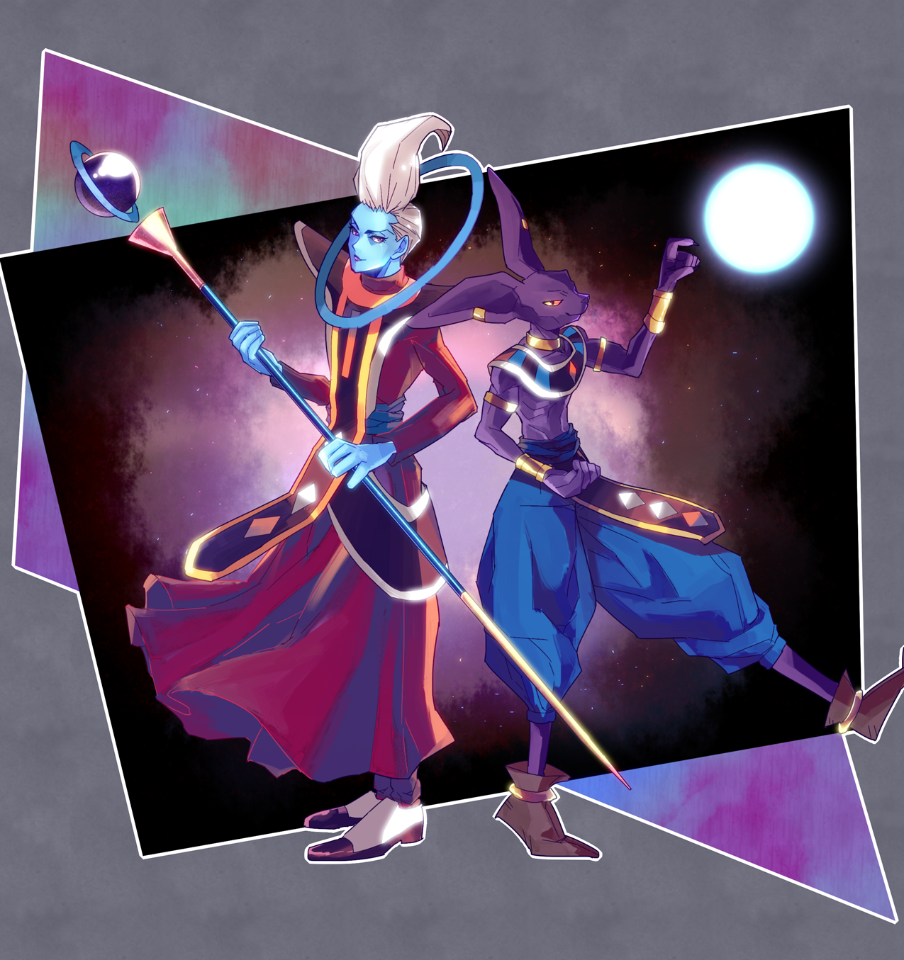 Beerus and Whis Art - ID: 73954 - Art Abyss