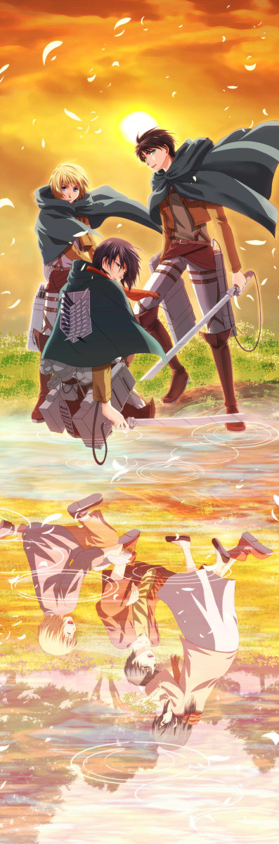 Eren, Armin and Mikasa