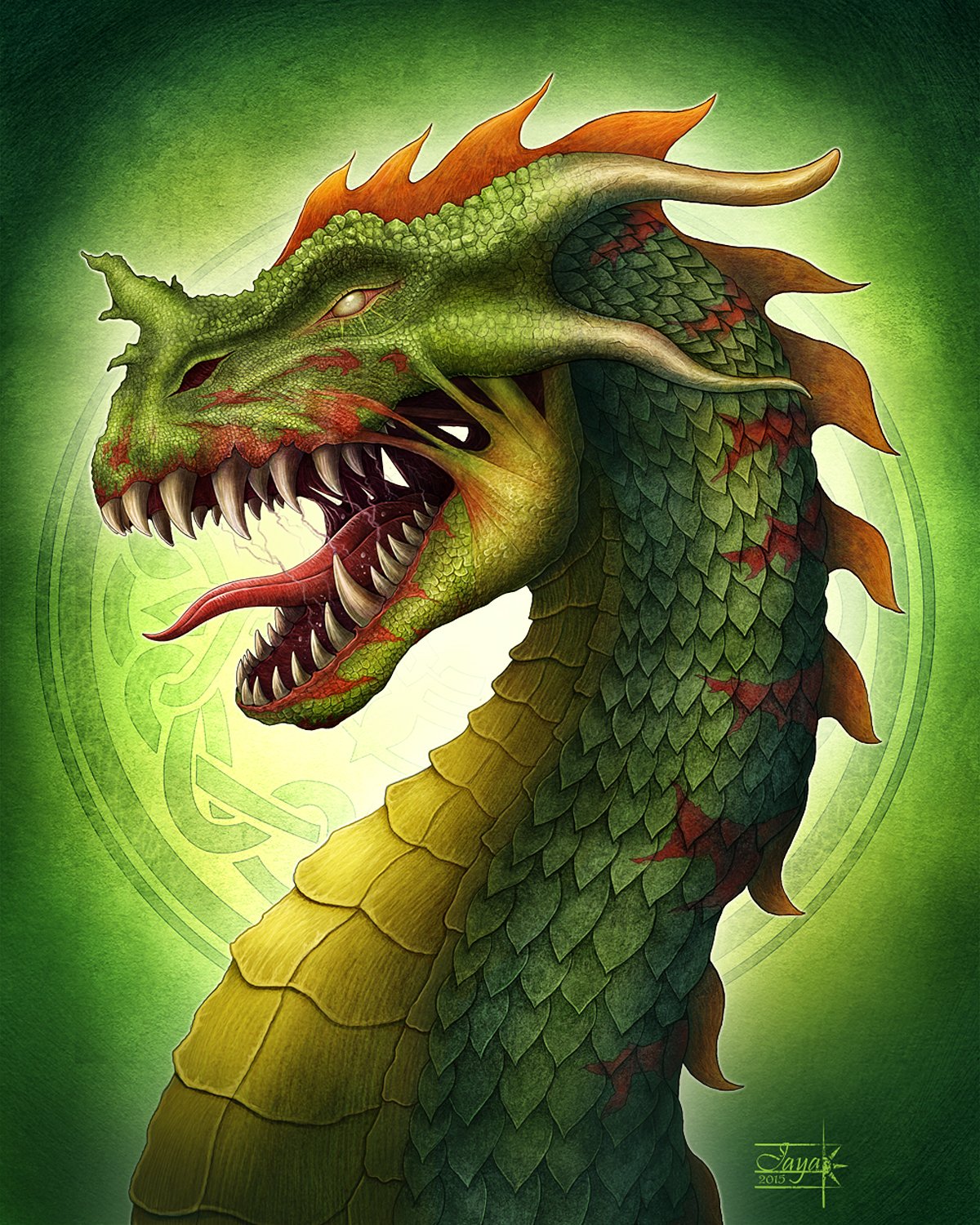 Download Fantasy Dragon Green Dragon Art