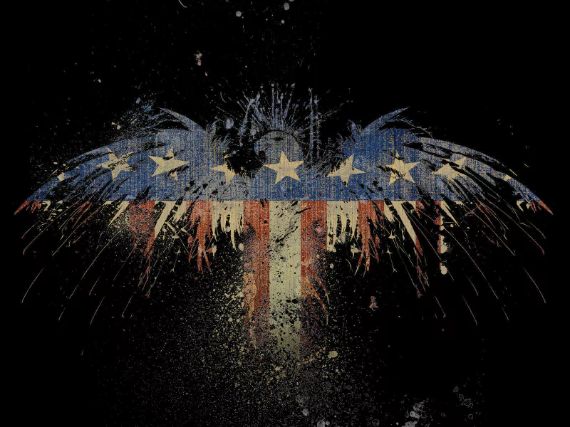 man made american flag Image