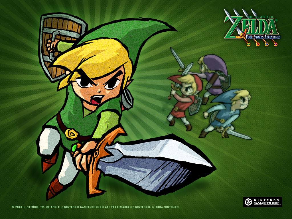The Legend of Zelda: Four Swords Adventures Art