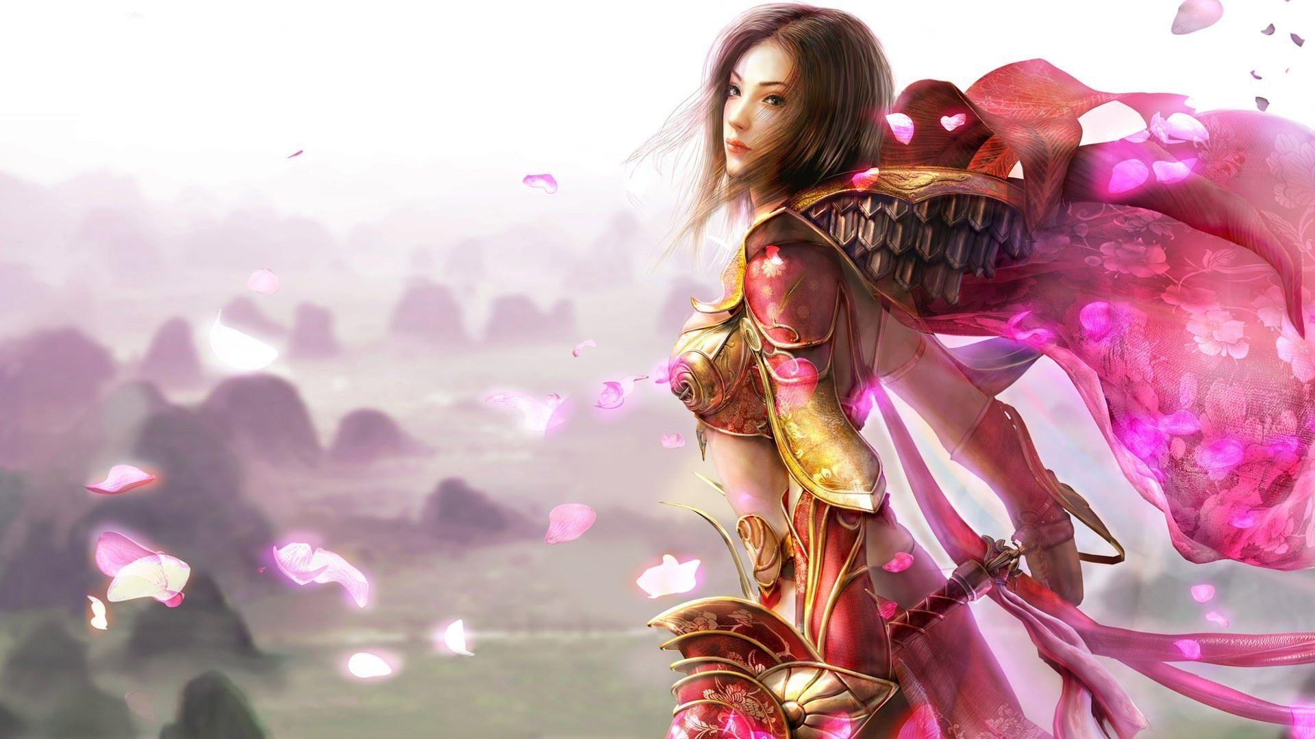 Download Armor Woman Warrior Video Game Legend Of Mir Art