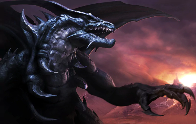 fantasy dragon black dragon Image