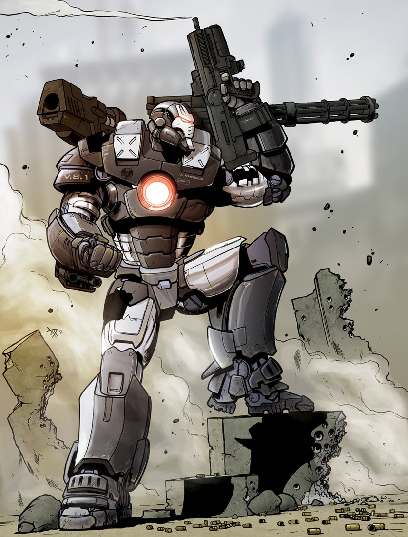 Download Comic War Machine Art