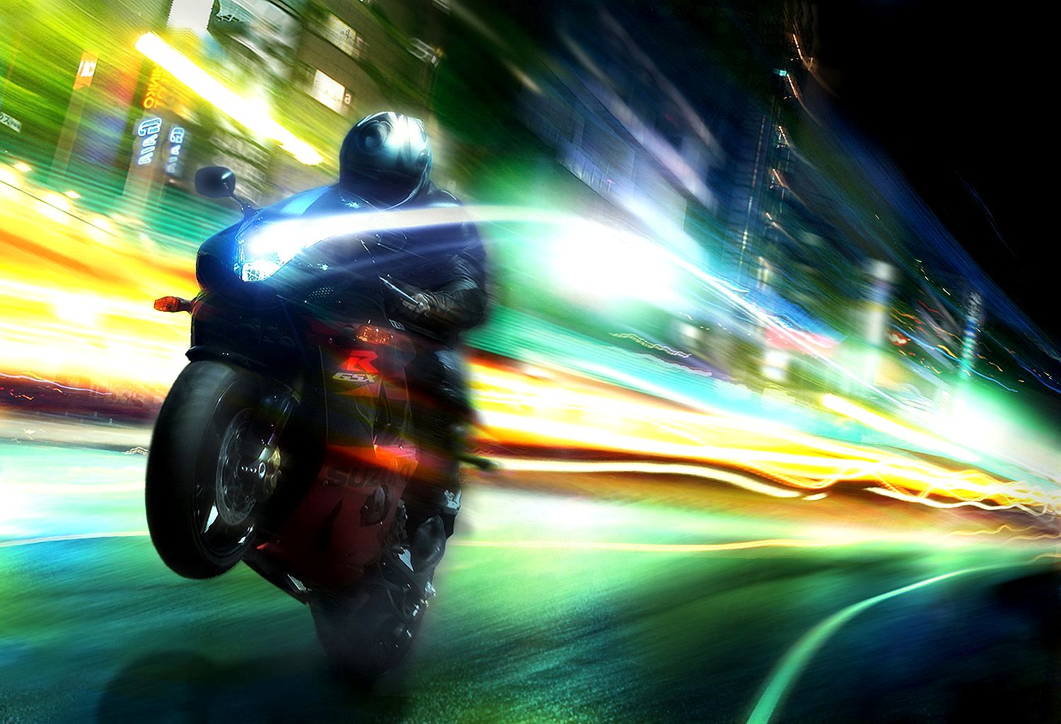 Motorbike speeding