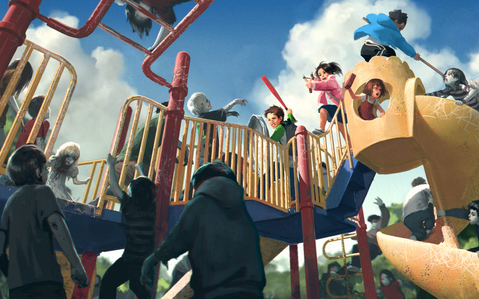 Zombie Playground Art