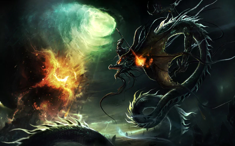 fantasy chinese dragon Image