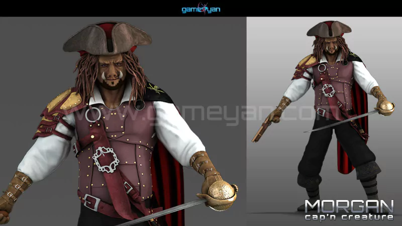  Morgan Mascot Creature Character by GameYan Studio