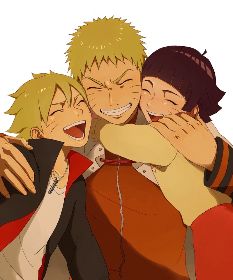 Naruto's family by Kironolo