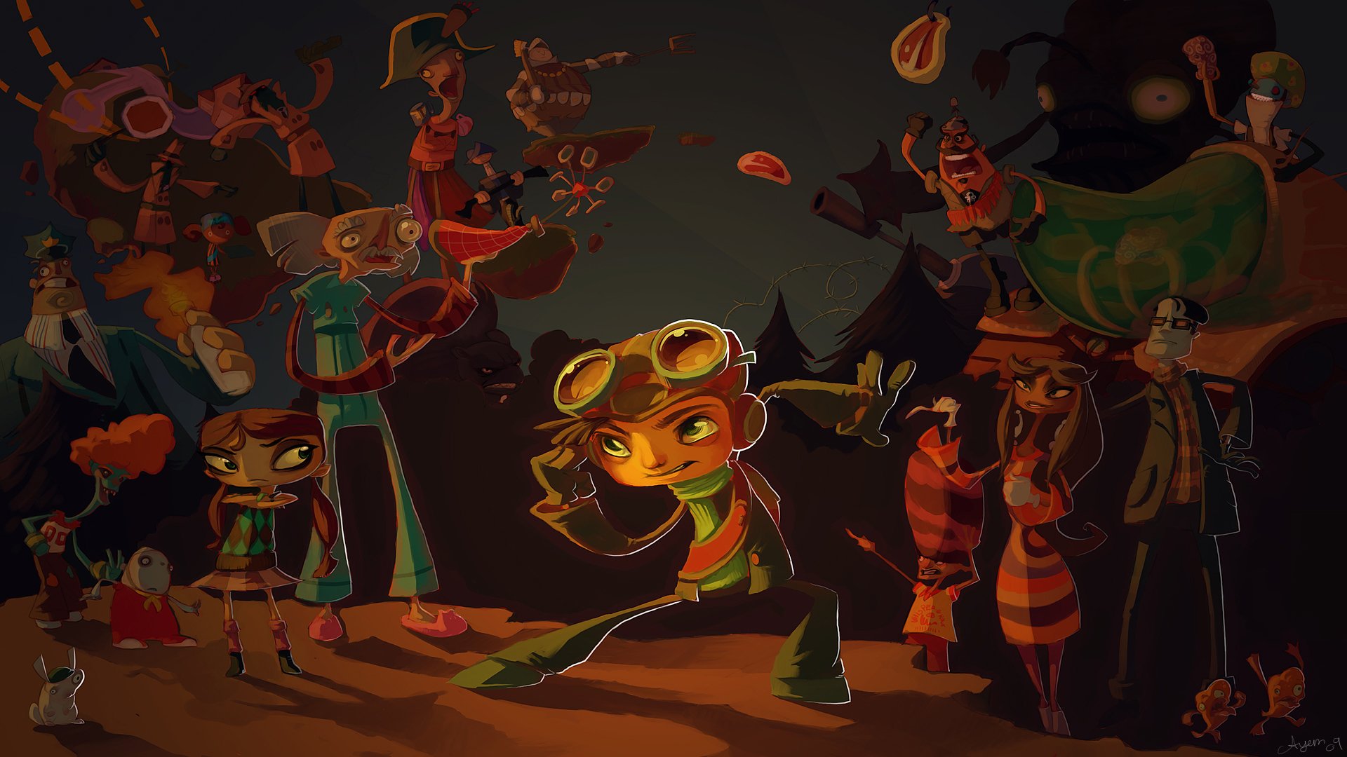 Download Video Game Psychonauts Art