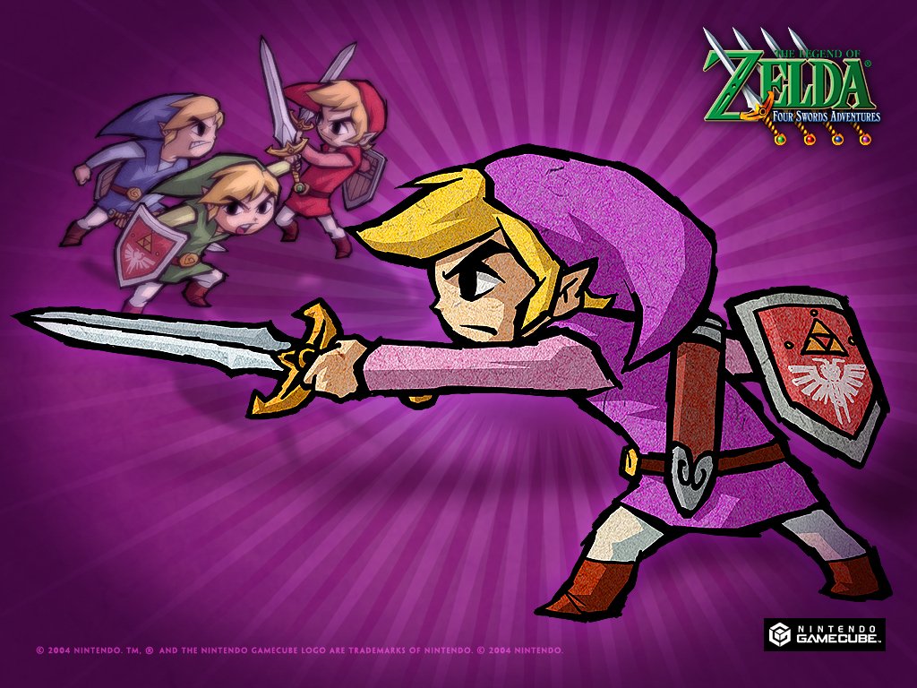 Download Video Game The Legend Of Zelda: Four Swords Adventures Art